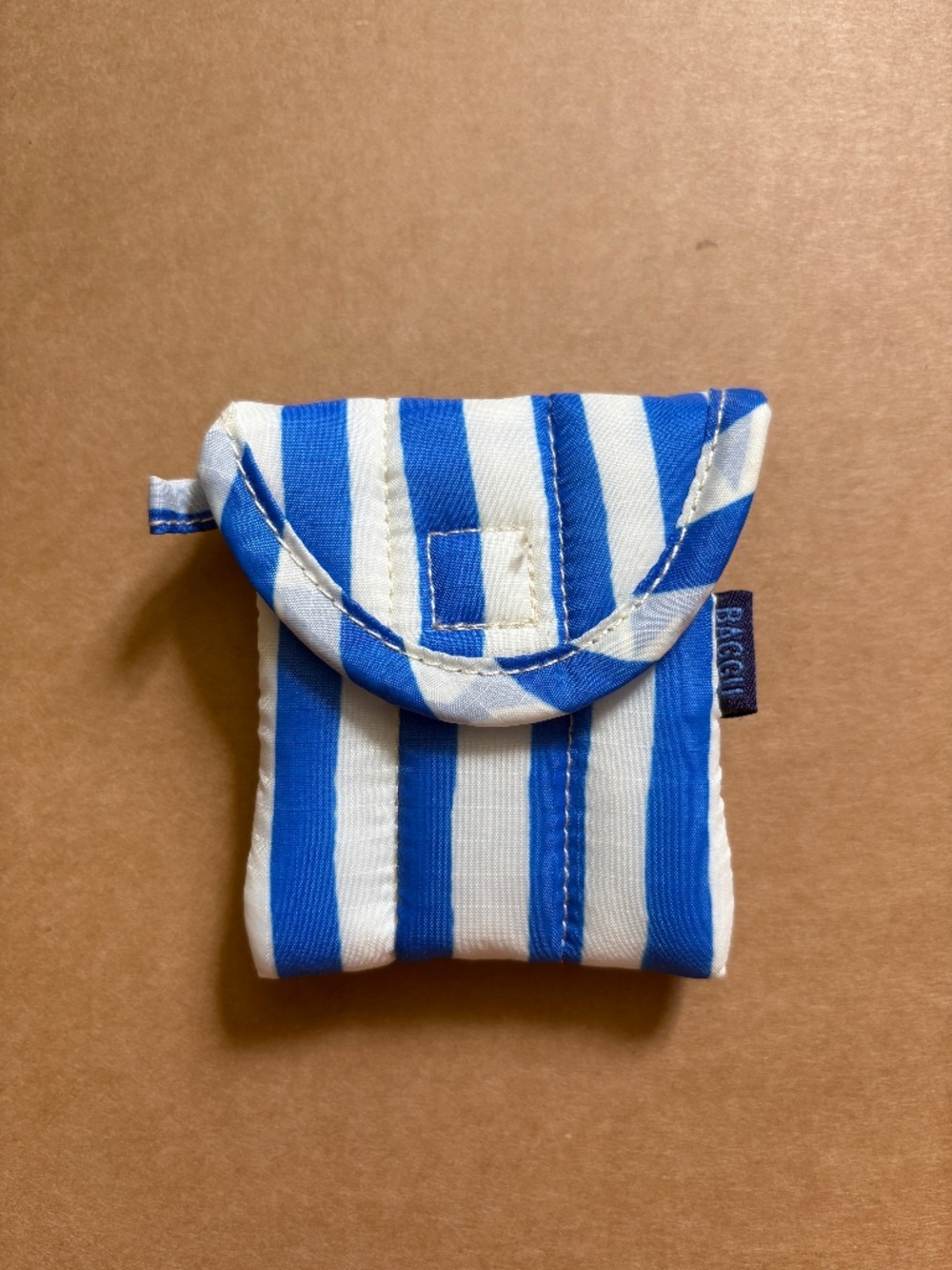 RARE Baggu Plue Painted Stripe PUFFY EARPOD CASE